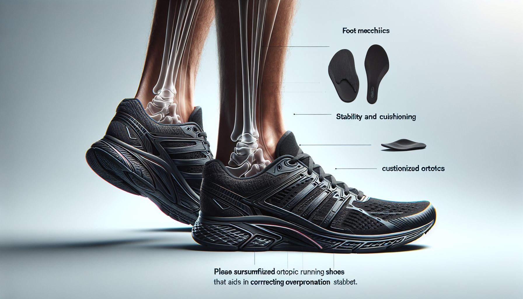 Guide to choosing specialized running shoes for overpronation, focusing on foot mechanics, stability vs. cushioning, and custom orthotics.