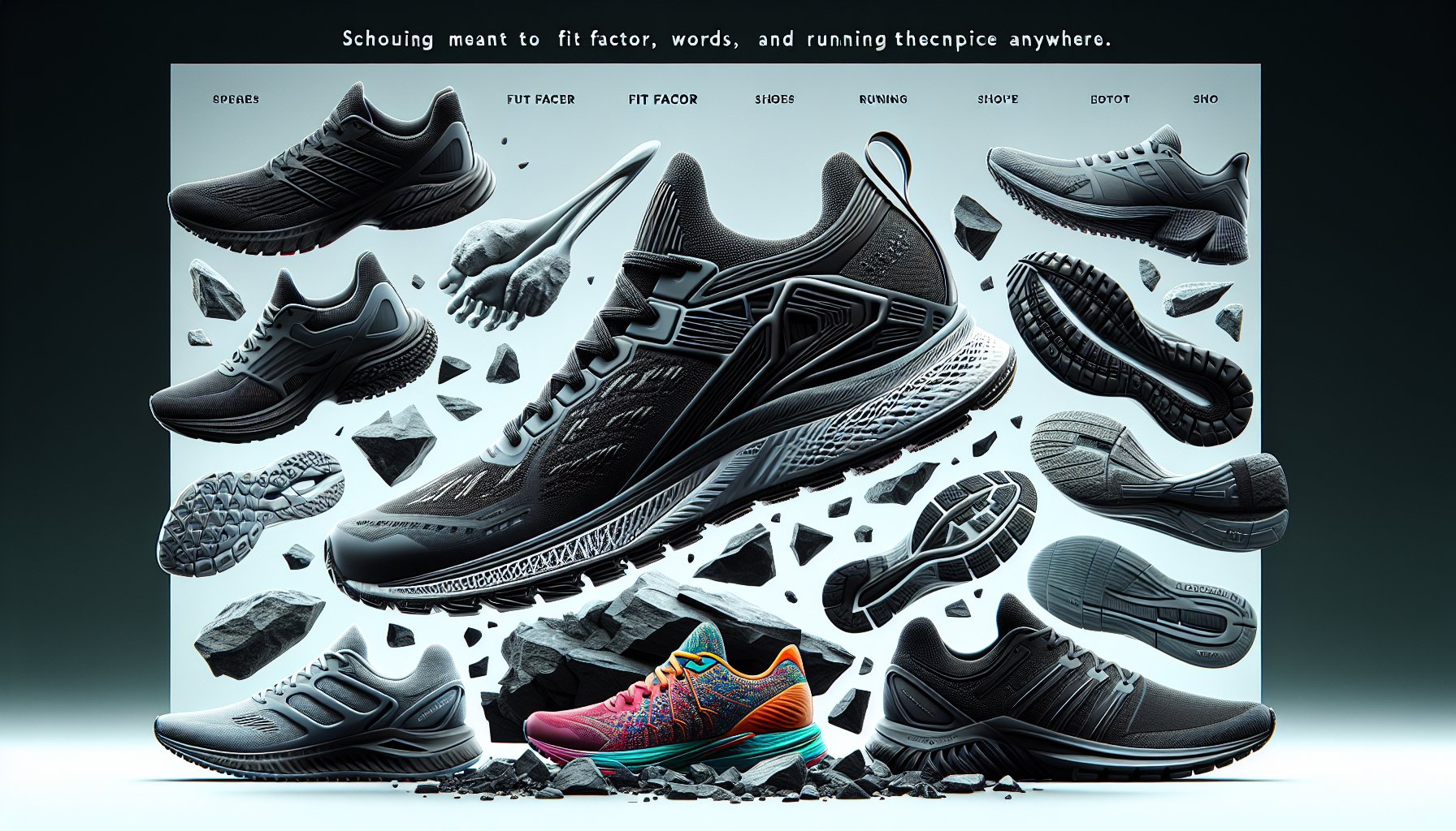 Guide to selecting specialized running shoes based on terrain types, shoe anatomy, fit factor, and running technique.