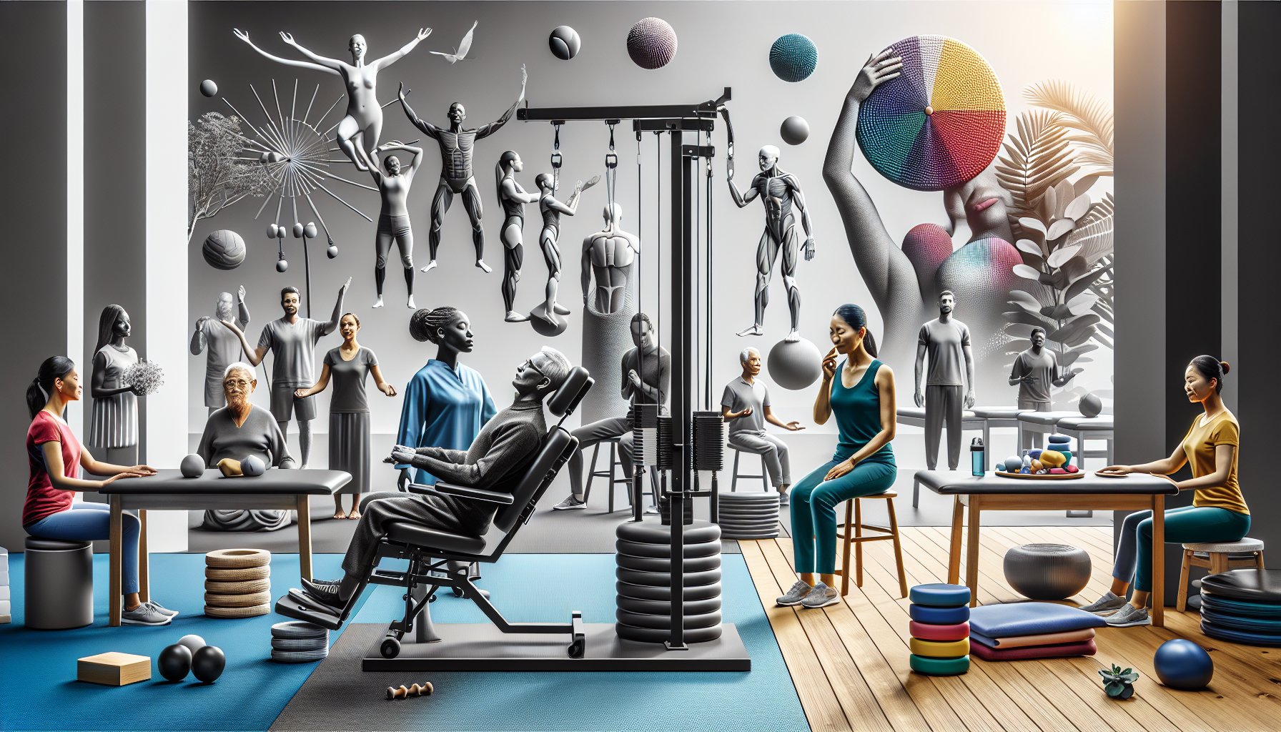 Physical therapy enhances posture correction, core stability, and emotional well-being through effective ergonomic solutions.