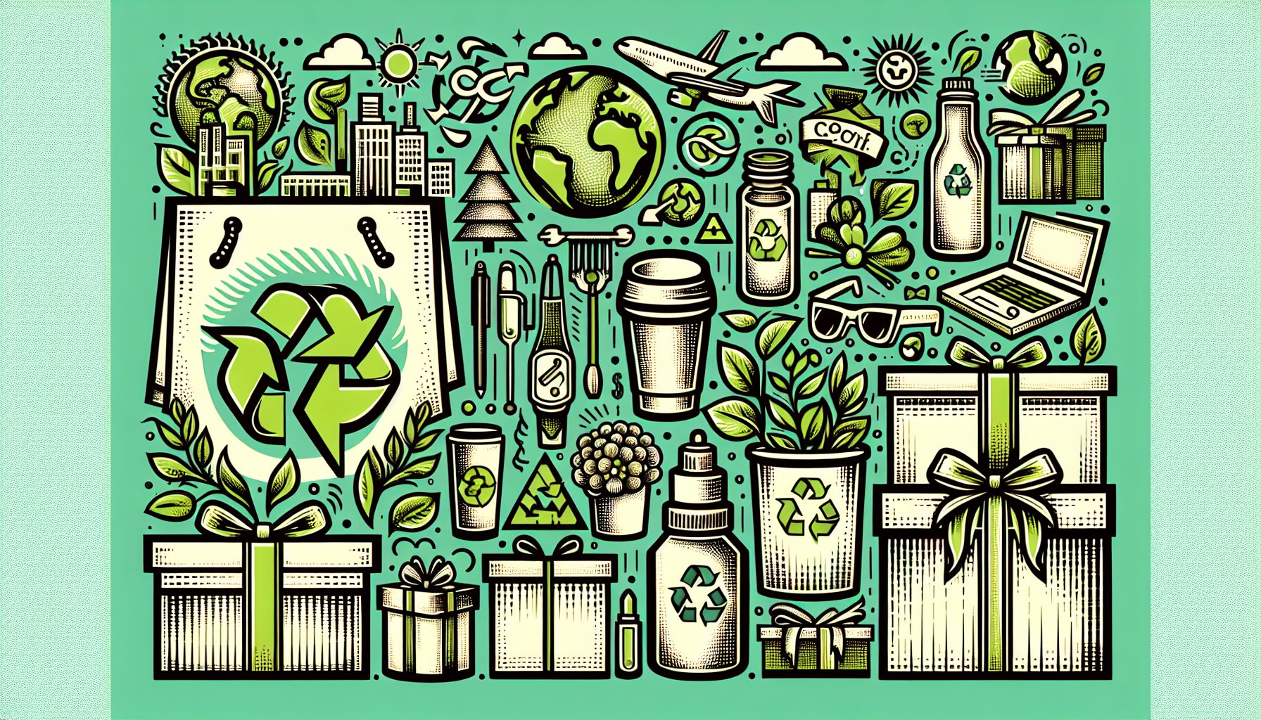 Eco-friendly corporate gifts for sustainable companies promoting ethical gifting and corporate sustainability in the green revolution.