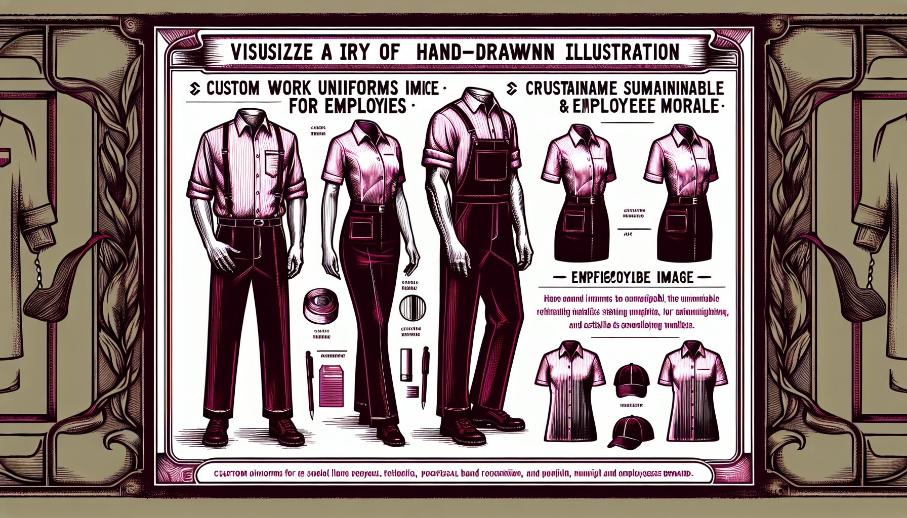 Top 10 benefits of custom work uniforms: enhance brand recognition, boost employee morale, and promote a professional image sustainably.