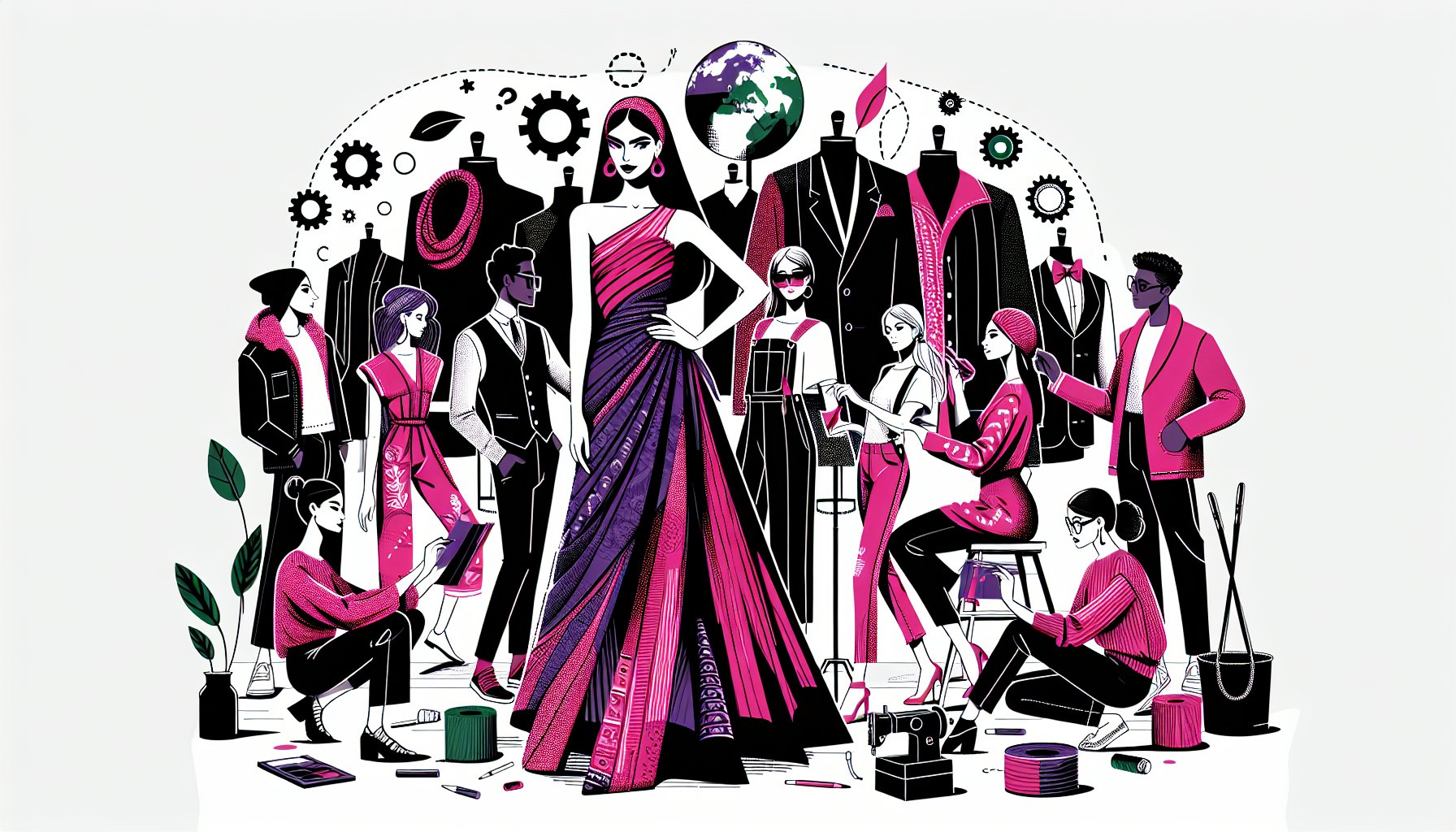 Latest trends in branded apparel: sustainable textiles, personalized clothing, phygital experiences, and inclusivity in fashion.