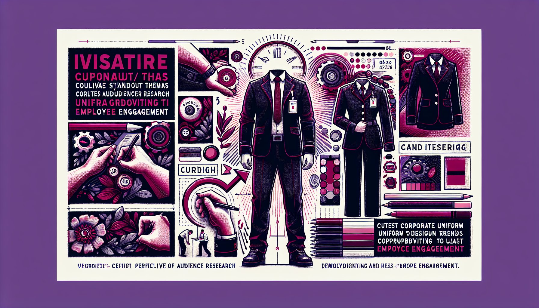 Step-by-step guide on designing custom corporate uniforms to enhance brand identity and employee engagement through trends and research.