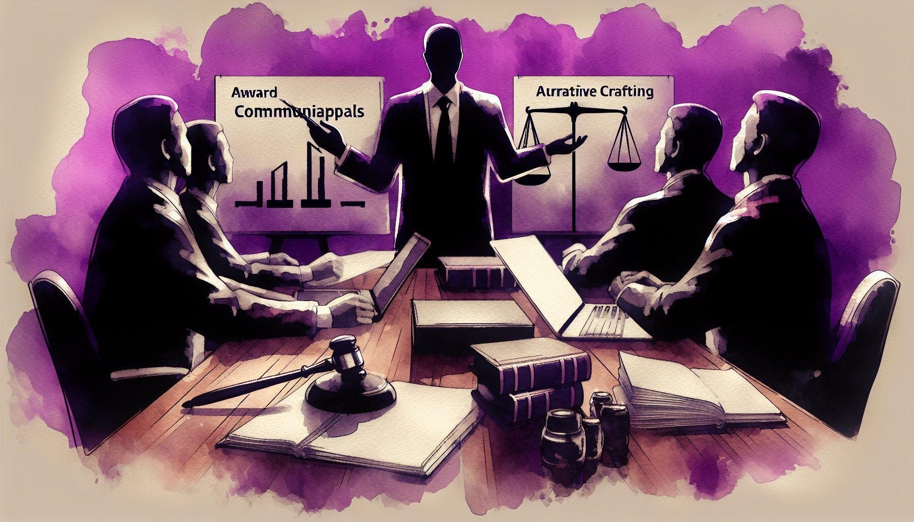 Guide on award appeals focusing on strategic communication, preparation, narrative crafting, and advocacy for fairness.