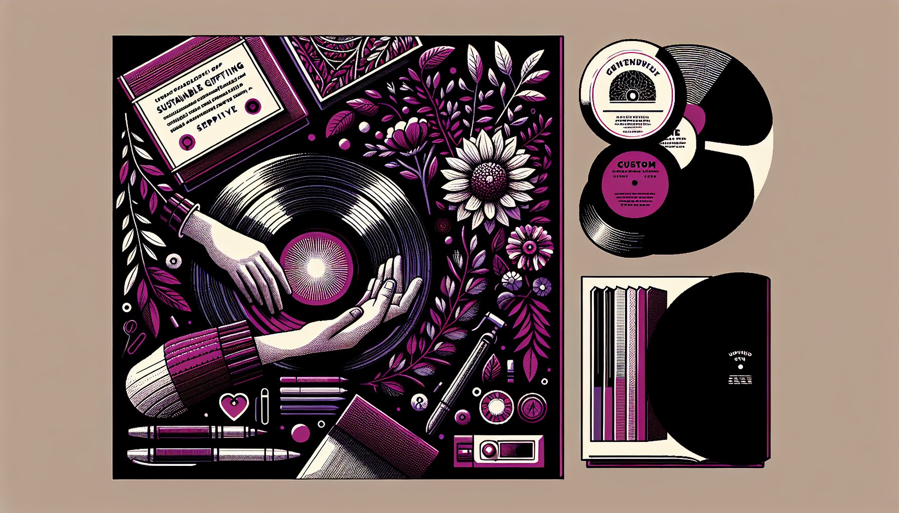 Personalized gifts like custom vinyl records create emotional connections and meaningful personalization for sustainable gifting in 2025.
