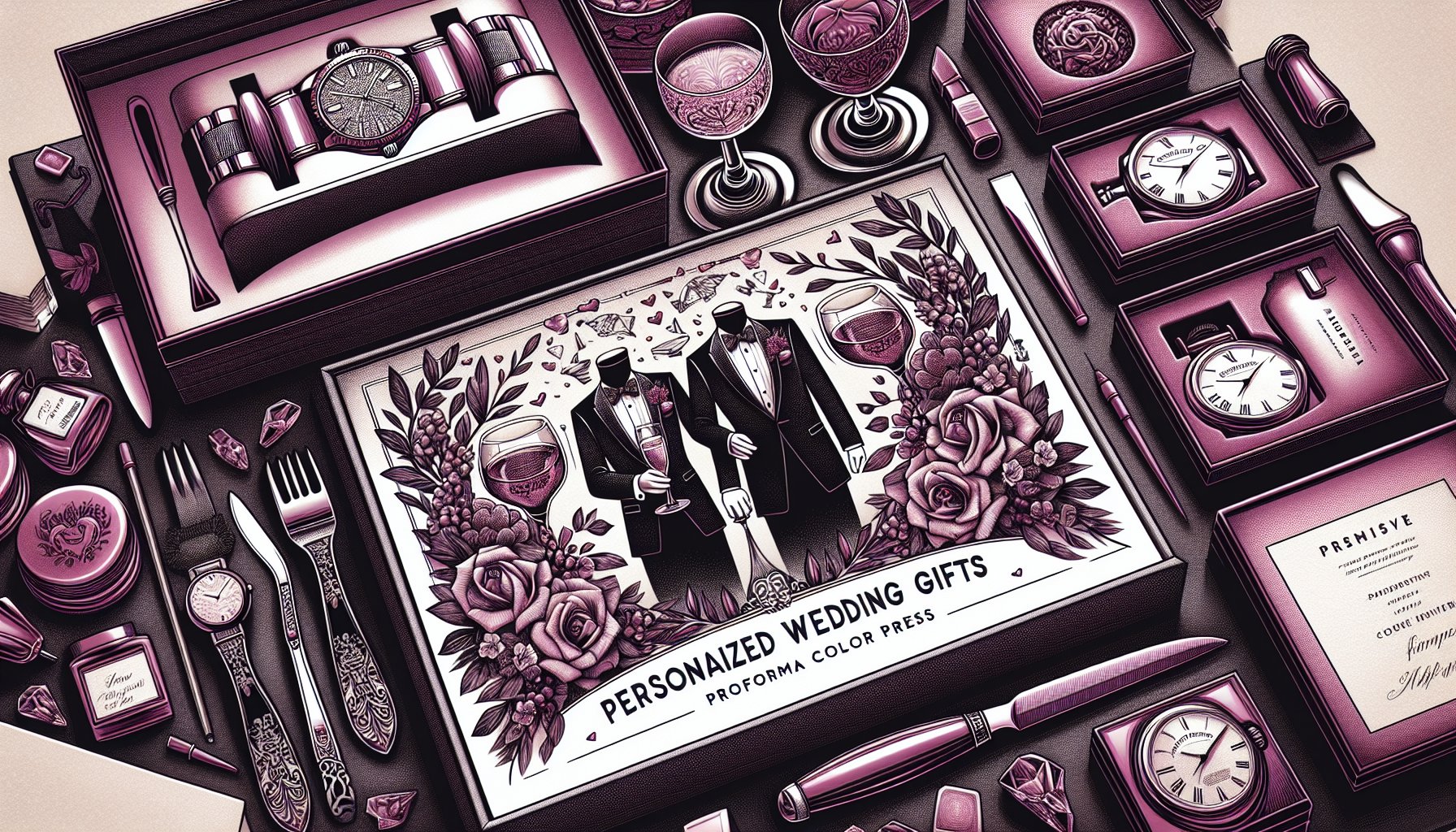 Personalized wedding gifts like engraved watches and crystal drinkware create unique keepsakes for unforgettable celebrations.