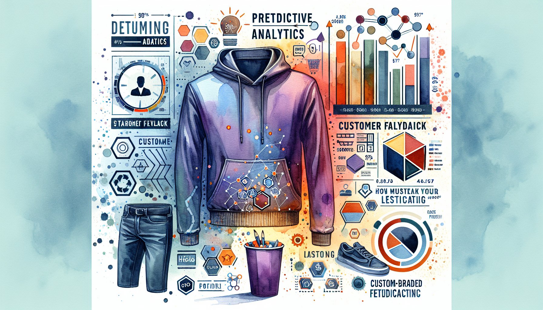 Using customer feedback and data analysis to enhance custom-branded apparel and boost brand loyalty through predictive analytics.