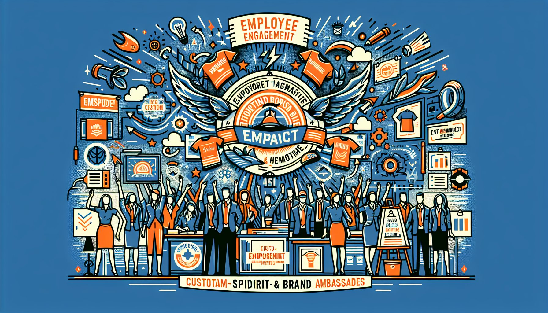 Custom-branded apparel boosts team spirit and employee engagement, enhancing corporate culture and creating brand ambassadors.