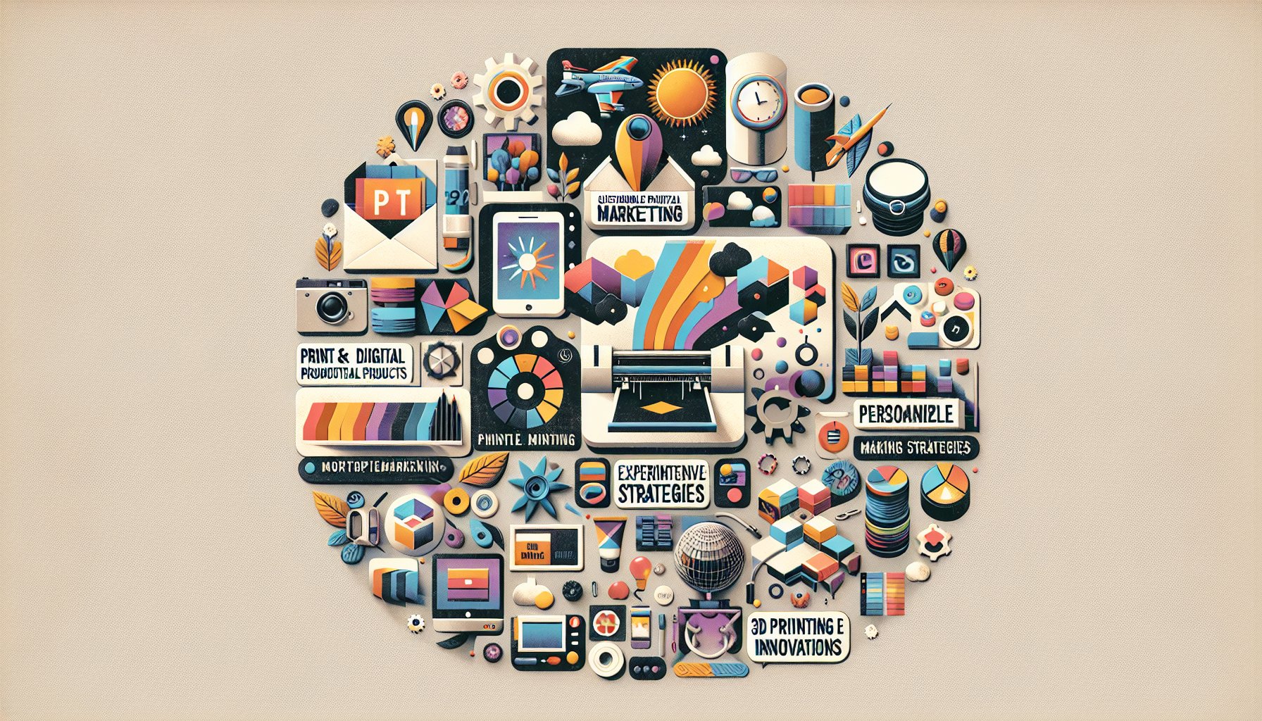 Trends in 2025 marketing: sustainable promotional products, personalized strategies, experiential marketing, and 3D printing innovations.