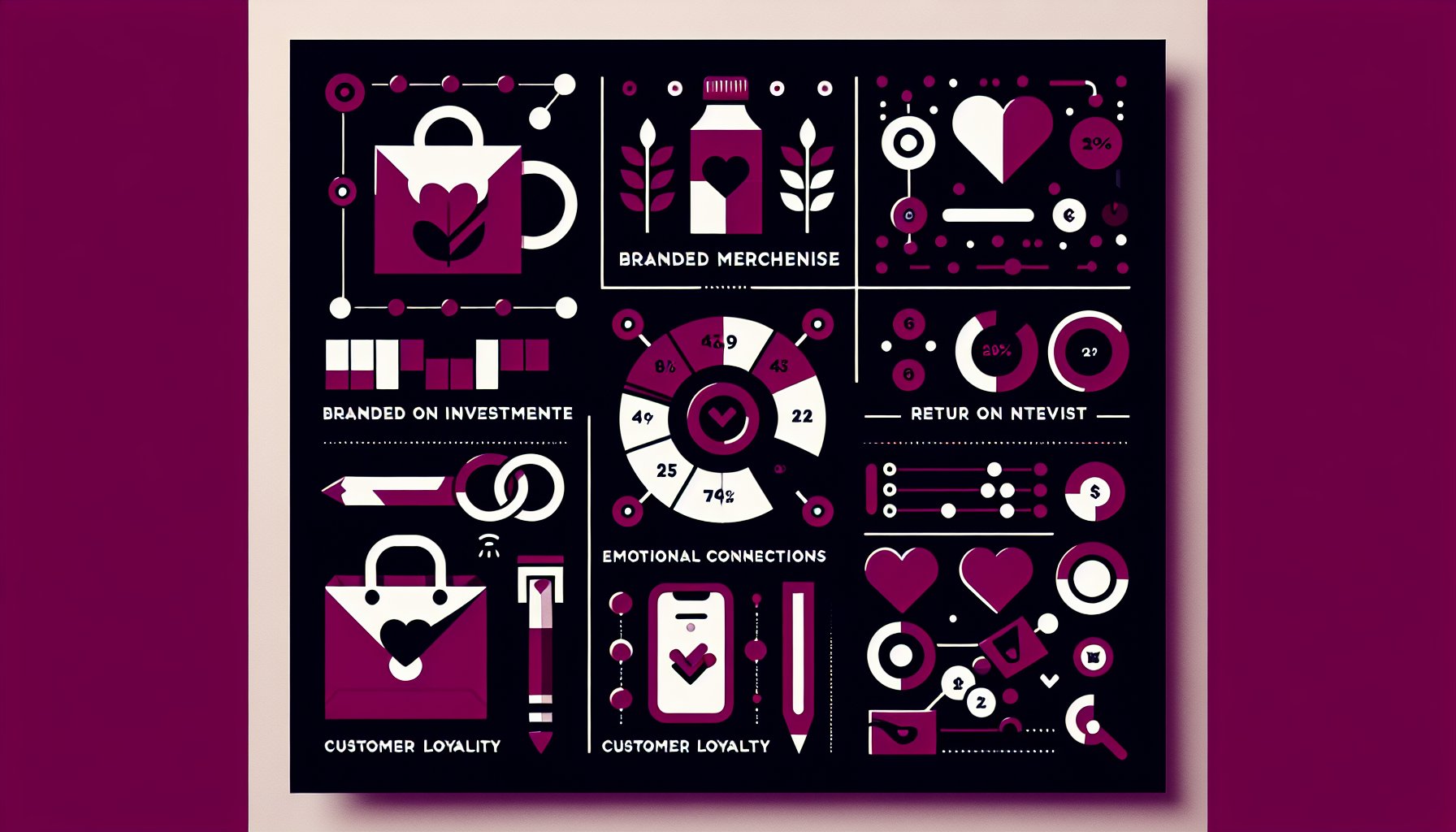 Branded merchandise boosts customer loyalty and emotional connections, measuring ROI through key performance indicators.