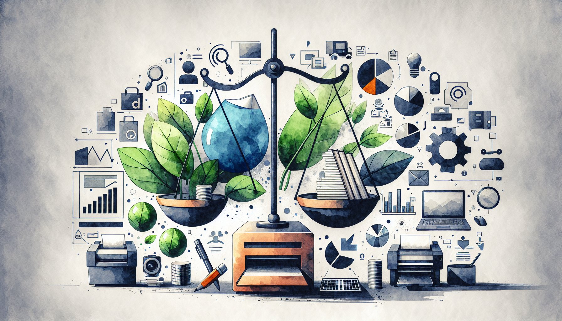 Key factors for print marketing budget: target audience, quality vs quantity, eco-friendly practices, and digital integration.