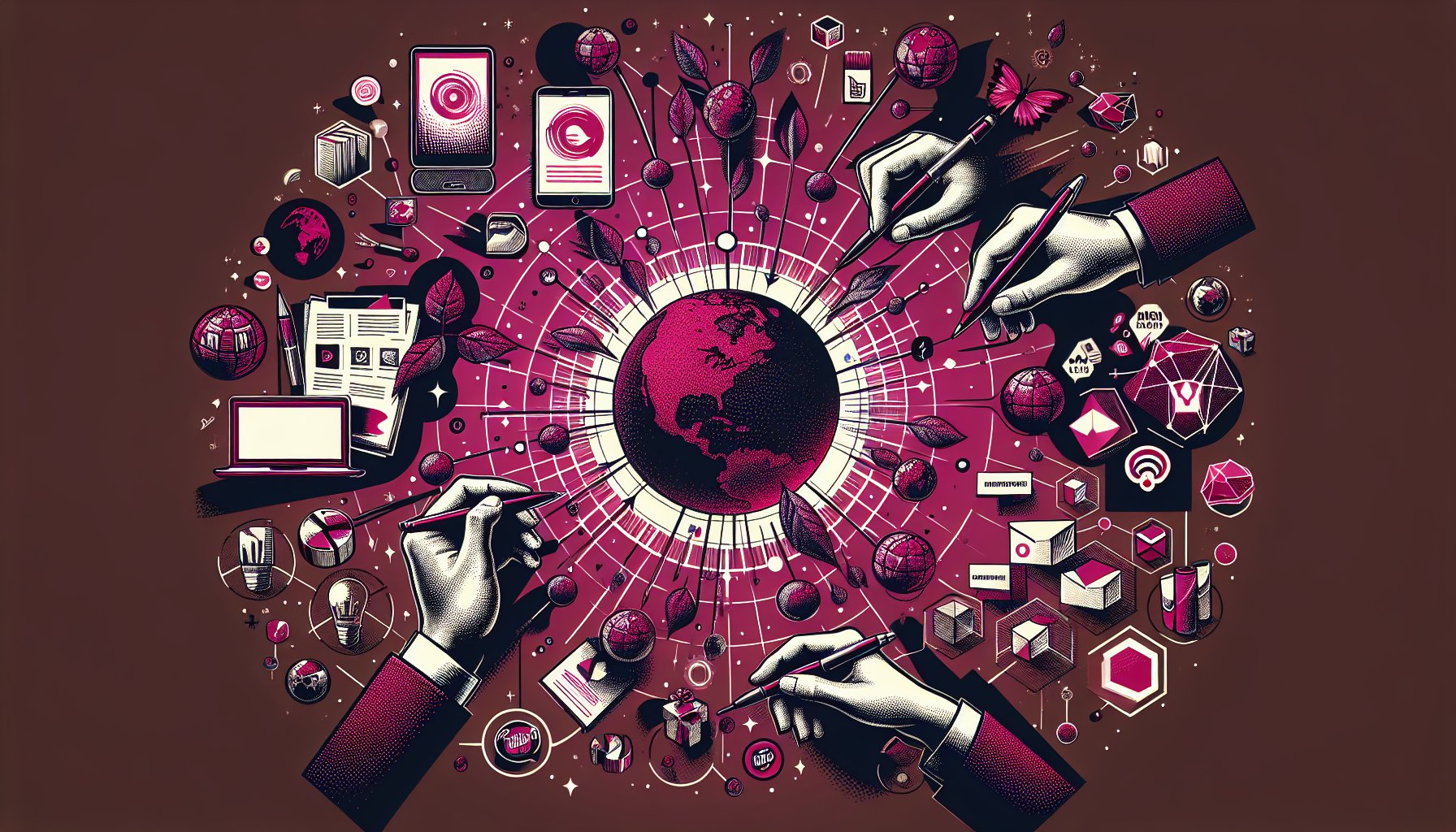 Promotional products showcasing print and digital integration for eco-friendly event marketing and enhanced brand engagement.