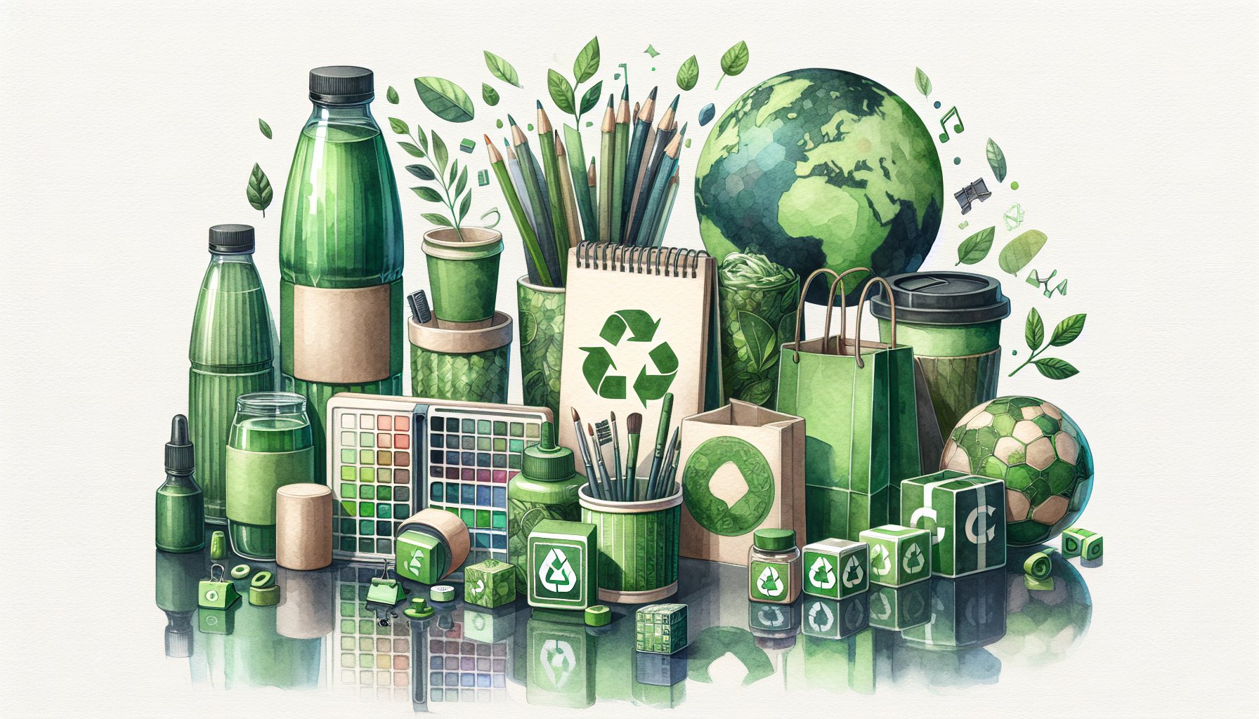 Top 10 eco-friendly promotional items showcasing sustainable materials for effective green marketing and brand loyalty.