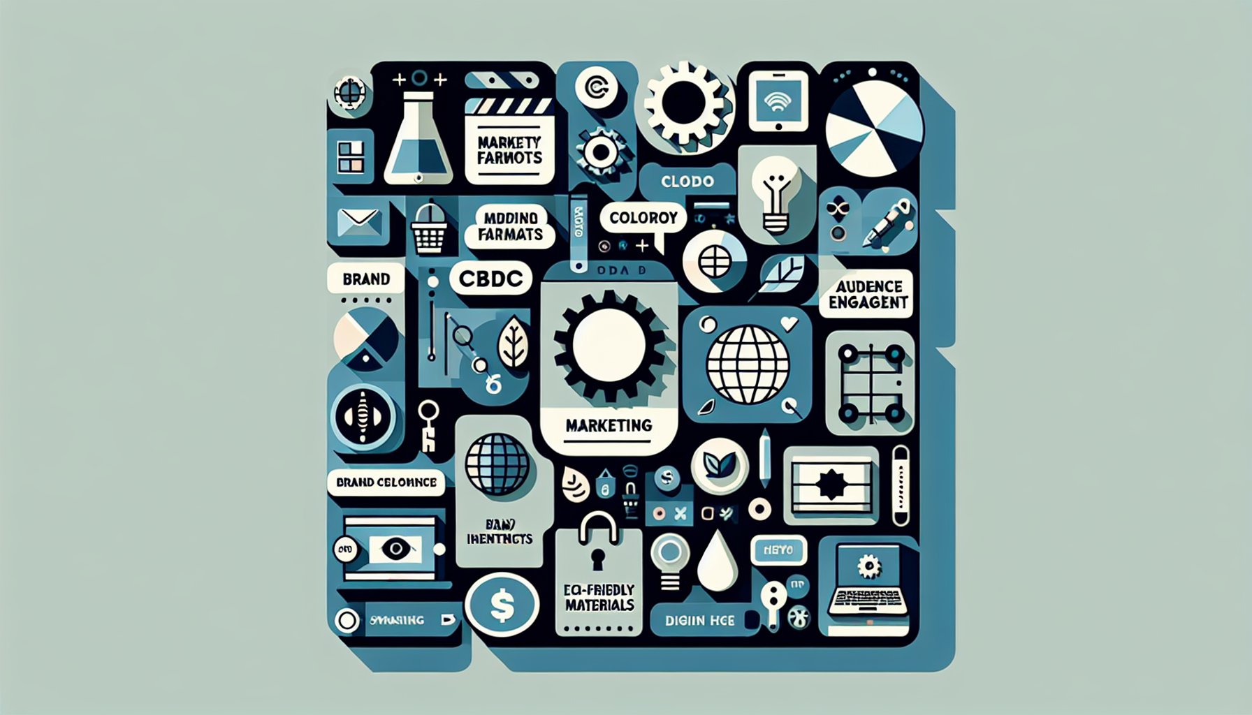 Guide on selecting marketing formats for audience engagement, brand identity, eco-friendly materials, and digital integration.