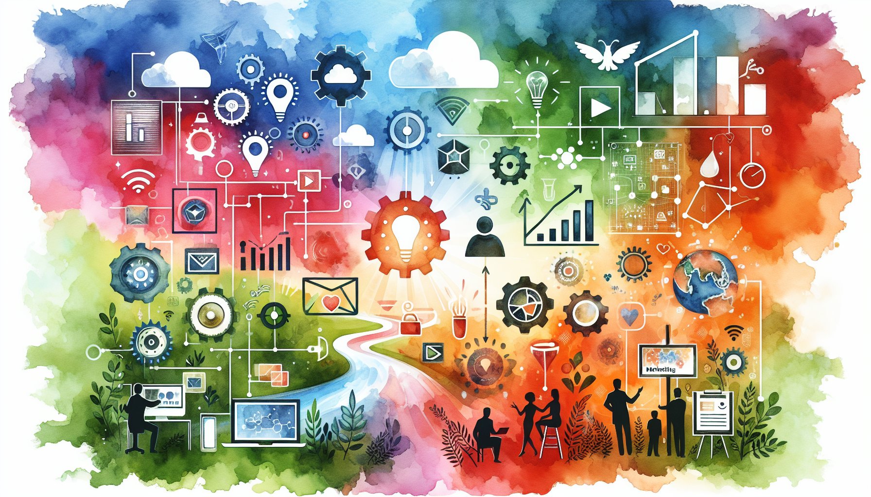 B2B marketing strategies highlighting engaging visuals and storytelling for authentic brand narratives in multichannel experiences.