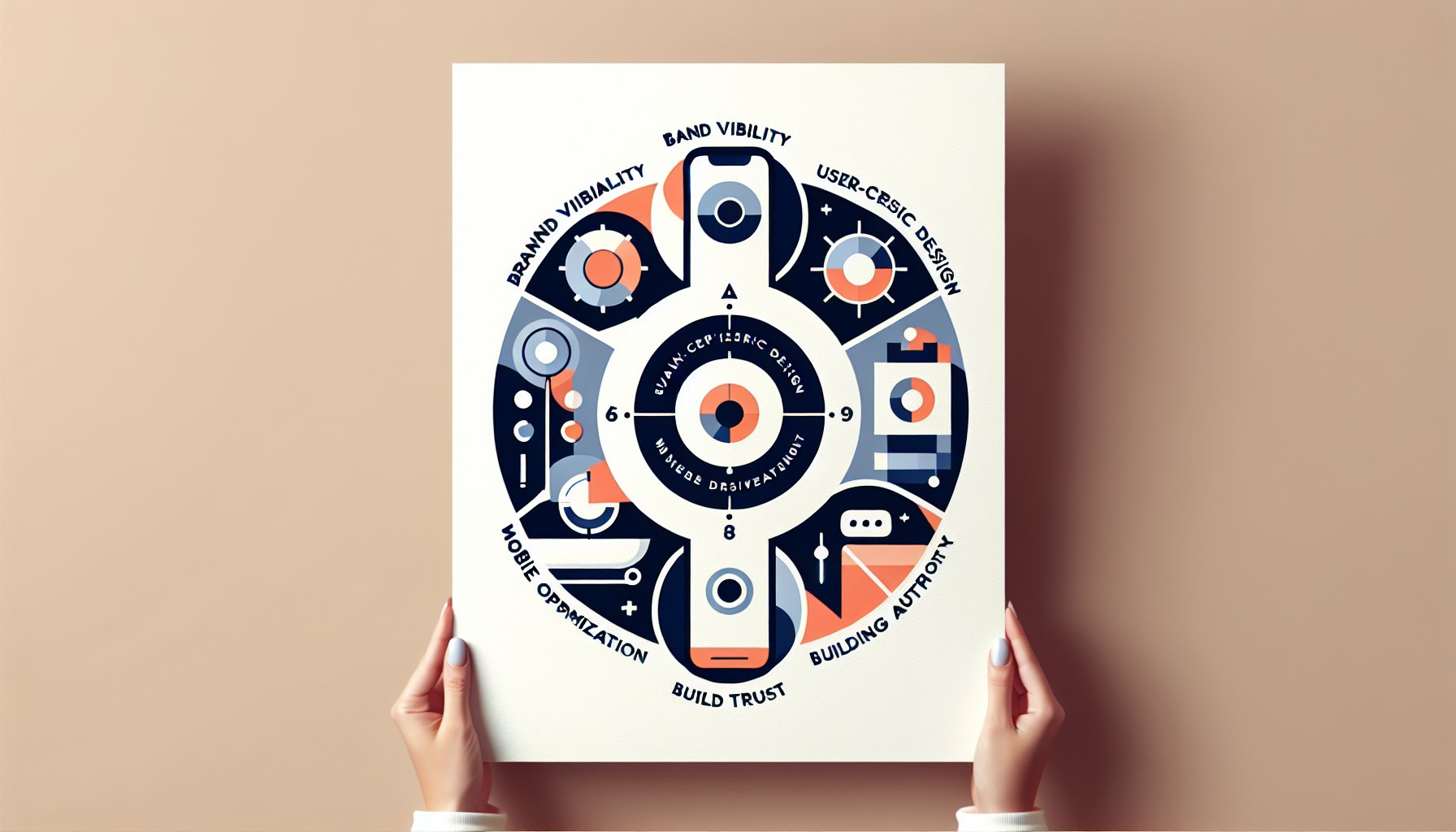 Guide on optimizing brand visibility through user-centric design, SEO-driven content, mobile optimization, and trust-building.