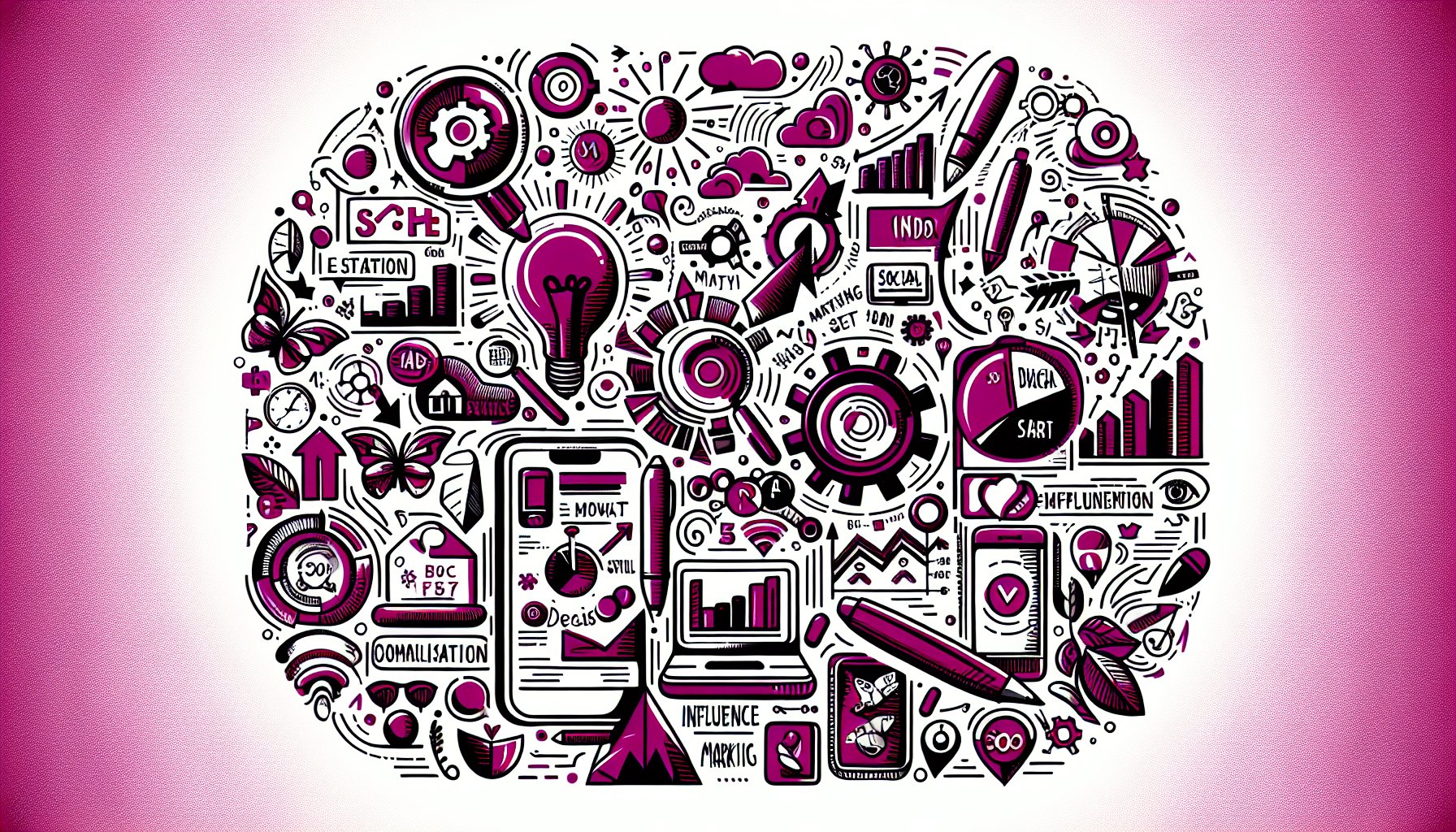 Social media management strategies for e-commerce, focusing on data-driven analytics, influencer marketing, and mobile optimization.