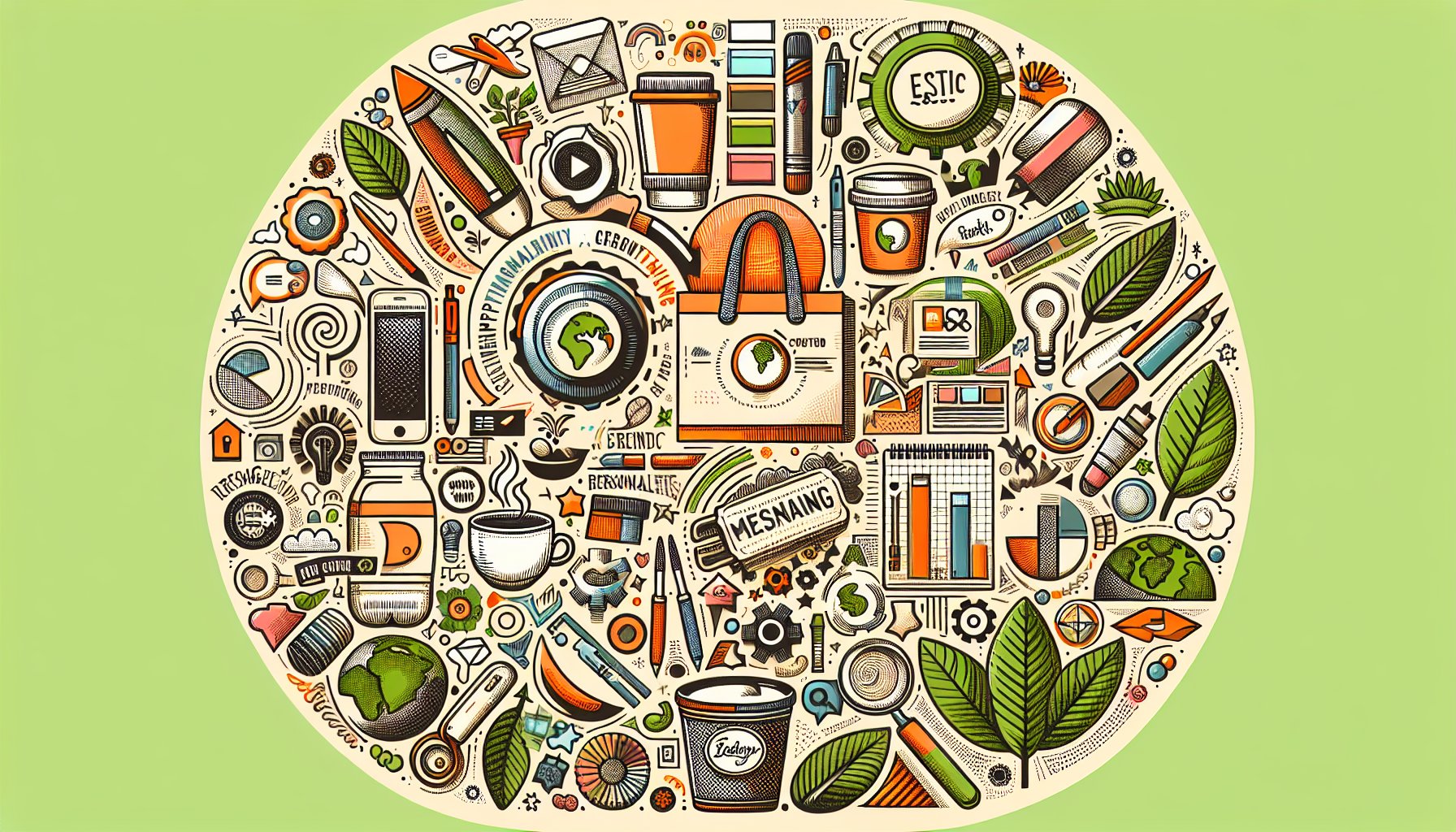 Custom promotional items showcasing brand identity through eco-friendly products and creative personalization strategies.