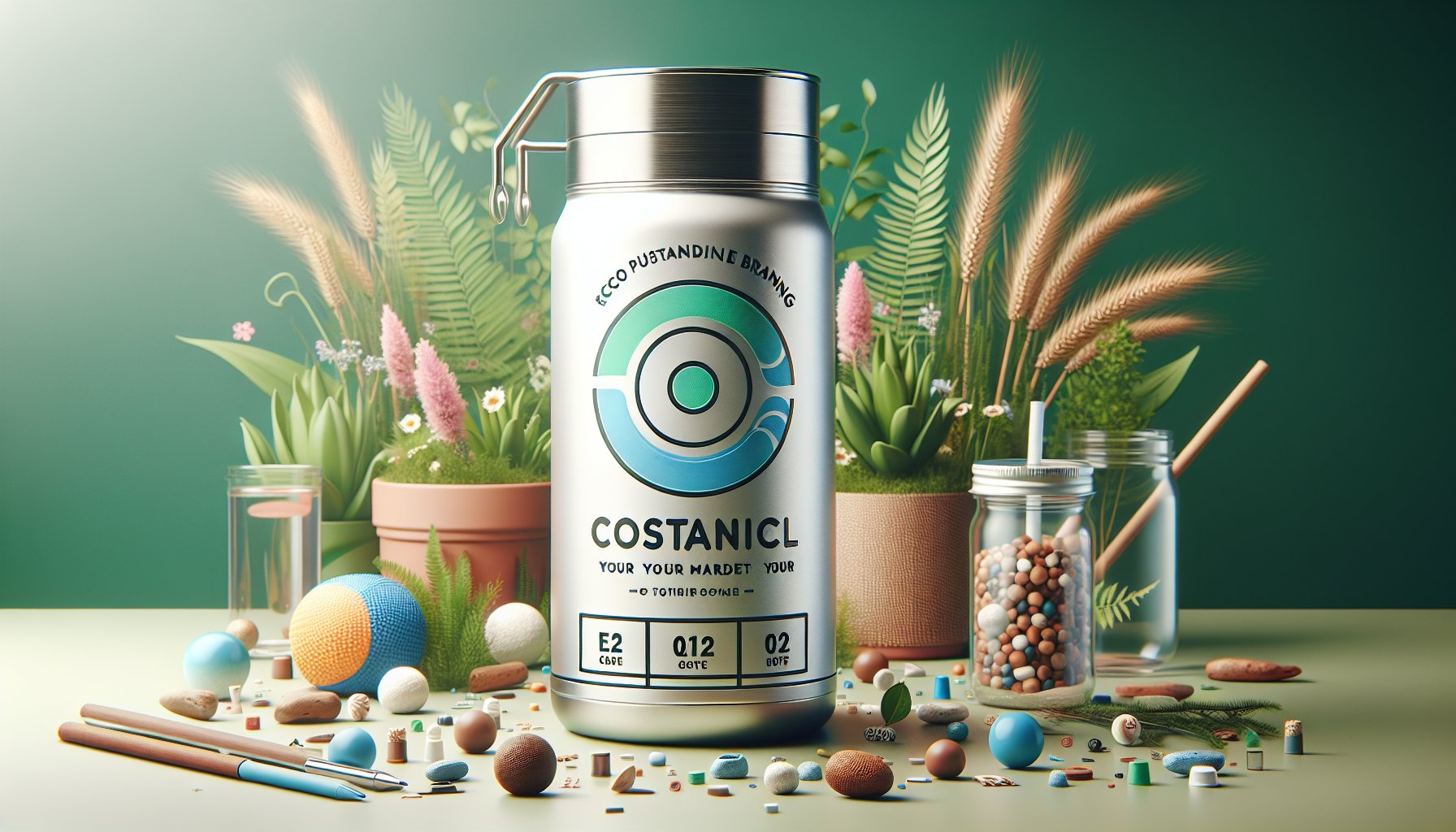 Customizable drinkware made from eco-friendly materials enhances brand loyalty and personalization in sustainable marketing.