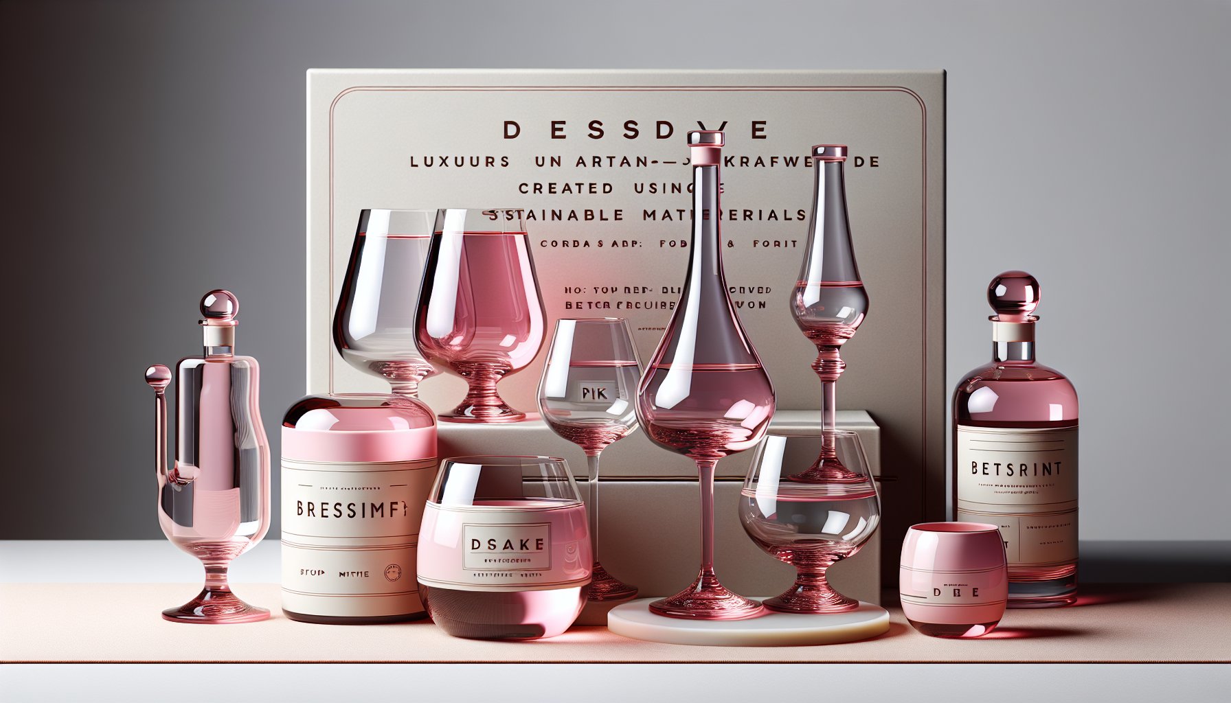 Luxury drinkware featuring high-end glassware, artisanal craftsmanship, and sustainable materials for personalized experiences.