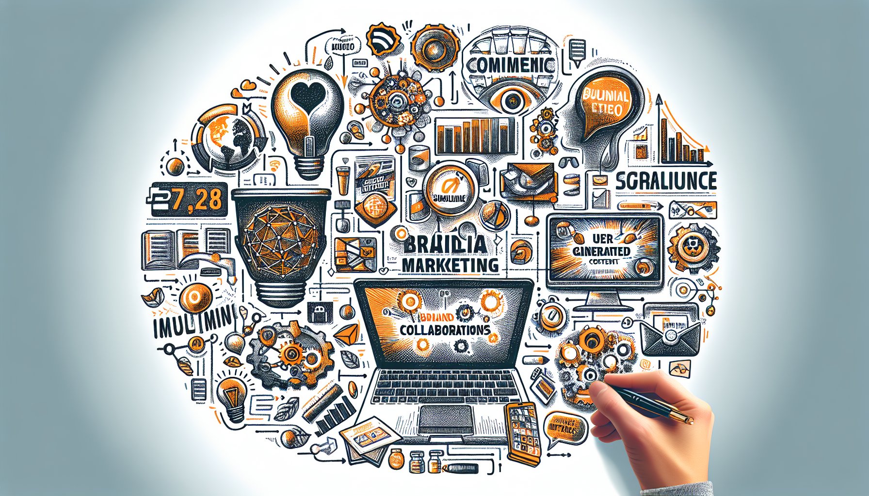 Social media marketing strategies for promoting branded merchandise through influencers, user-generated content, and data-driven insights.