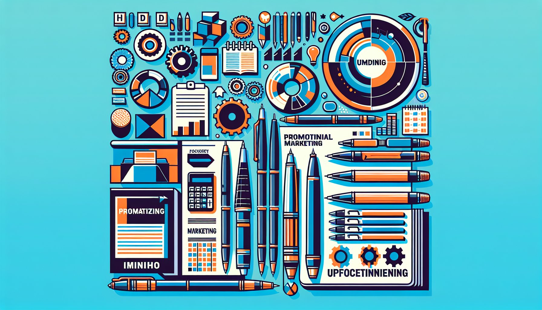 Promotional pens and custom notebooks compared for marketing effectiveness and brand engagement in promotional marketing.