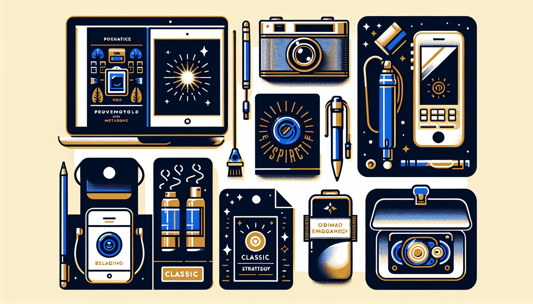 Comparison of tech gadgets and classic promotional items in enhancing brand strategy and consumer engagement.