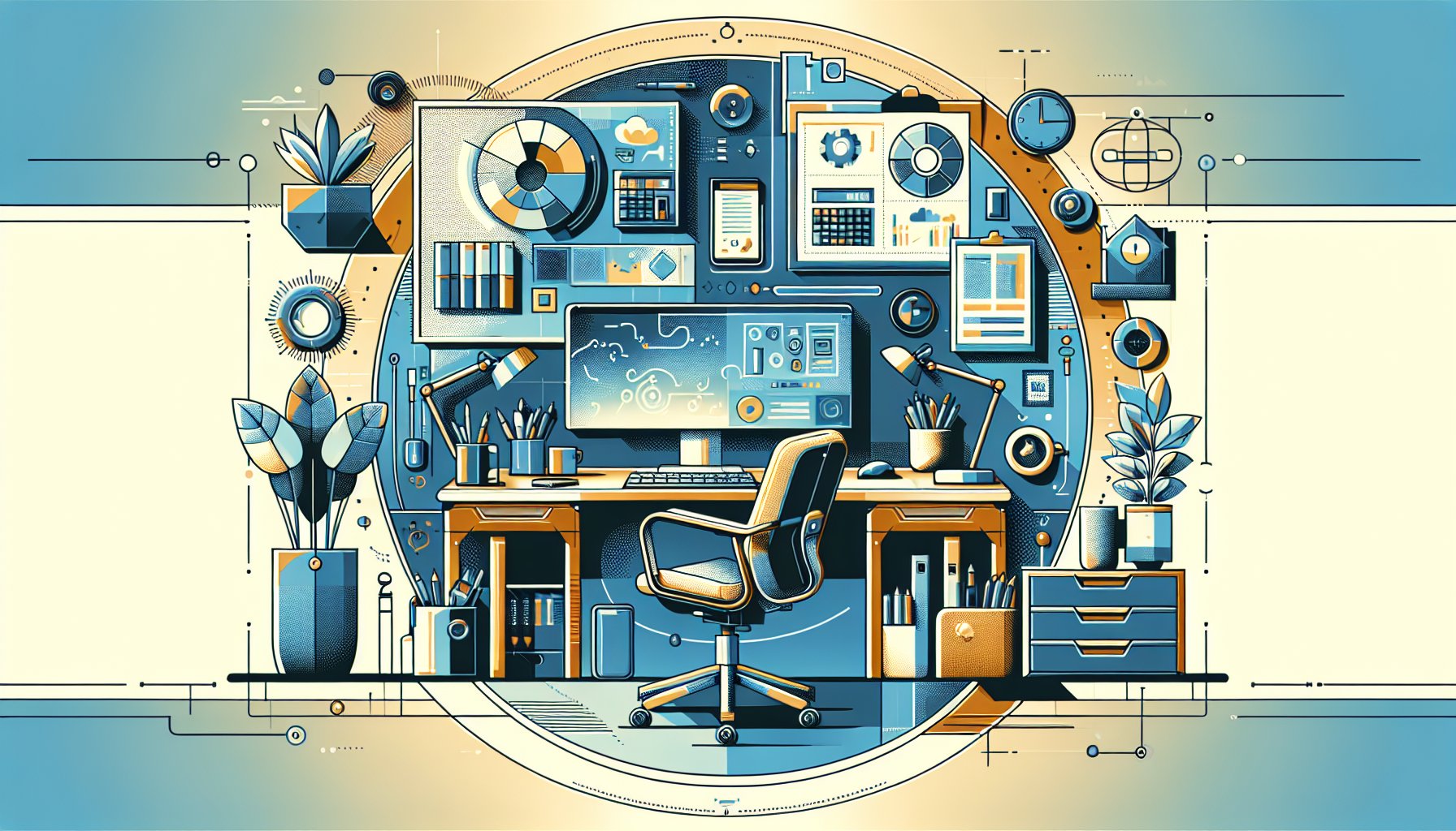 Essential office supplies for an ergonomic home office setup to boost remote work productivity in 2025.