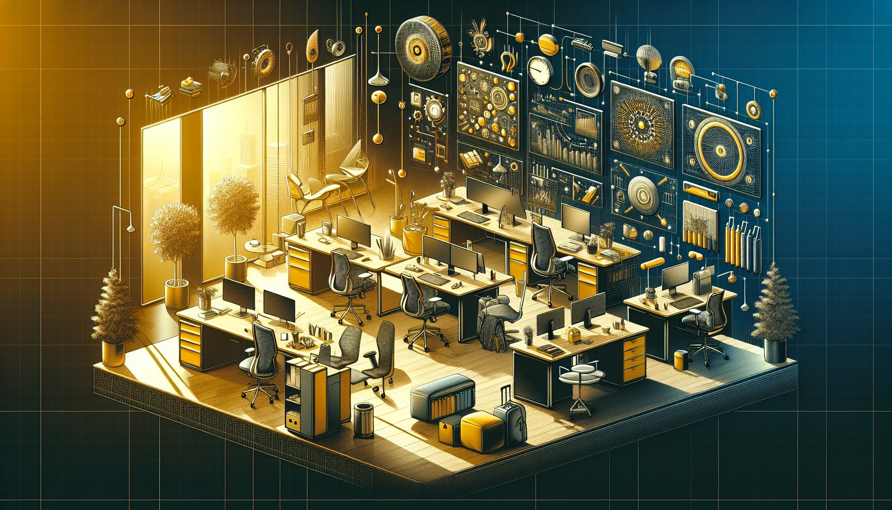 Innovative office supplies featuring ergonomic solutions and smart technology for a sustainable workspace transformation in 2025.