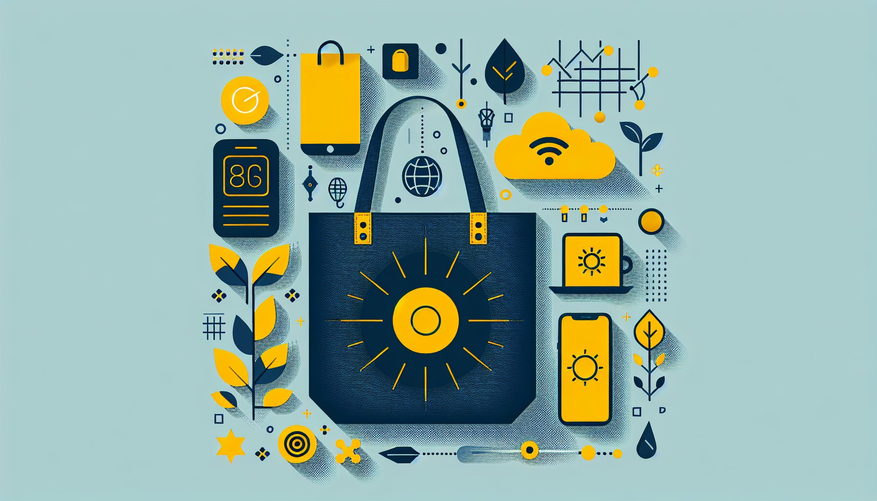 Smart tote bags in 2025: eco-friendly accessories with tech integration reflecting sustainable fashion and consumer trends.