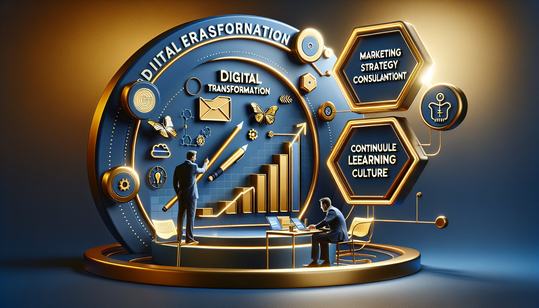 Marketing strategy consultation drives digital transformation, enhancing customer experience and fostering a culture of continuous learning.