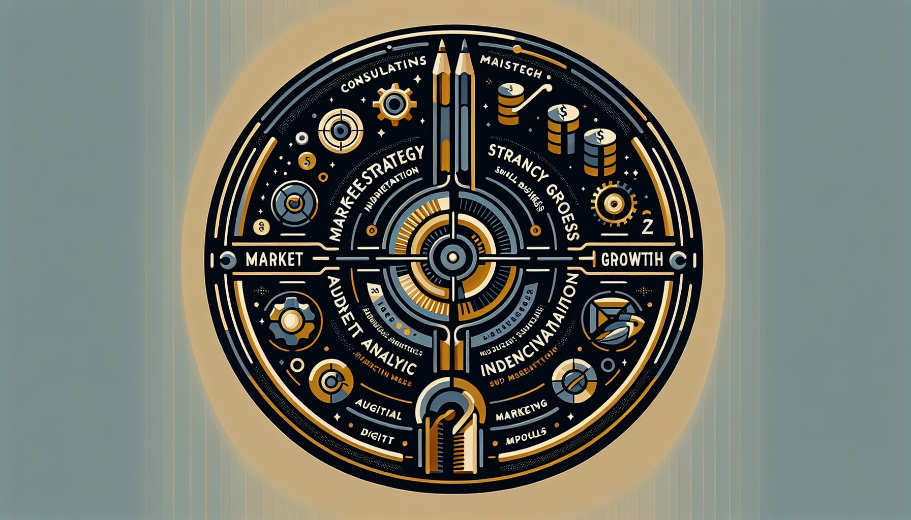 Marketing strategy consultation guide for small businesses focusing on growth, market analysis, audience identification, and digital tools.