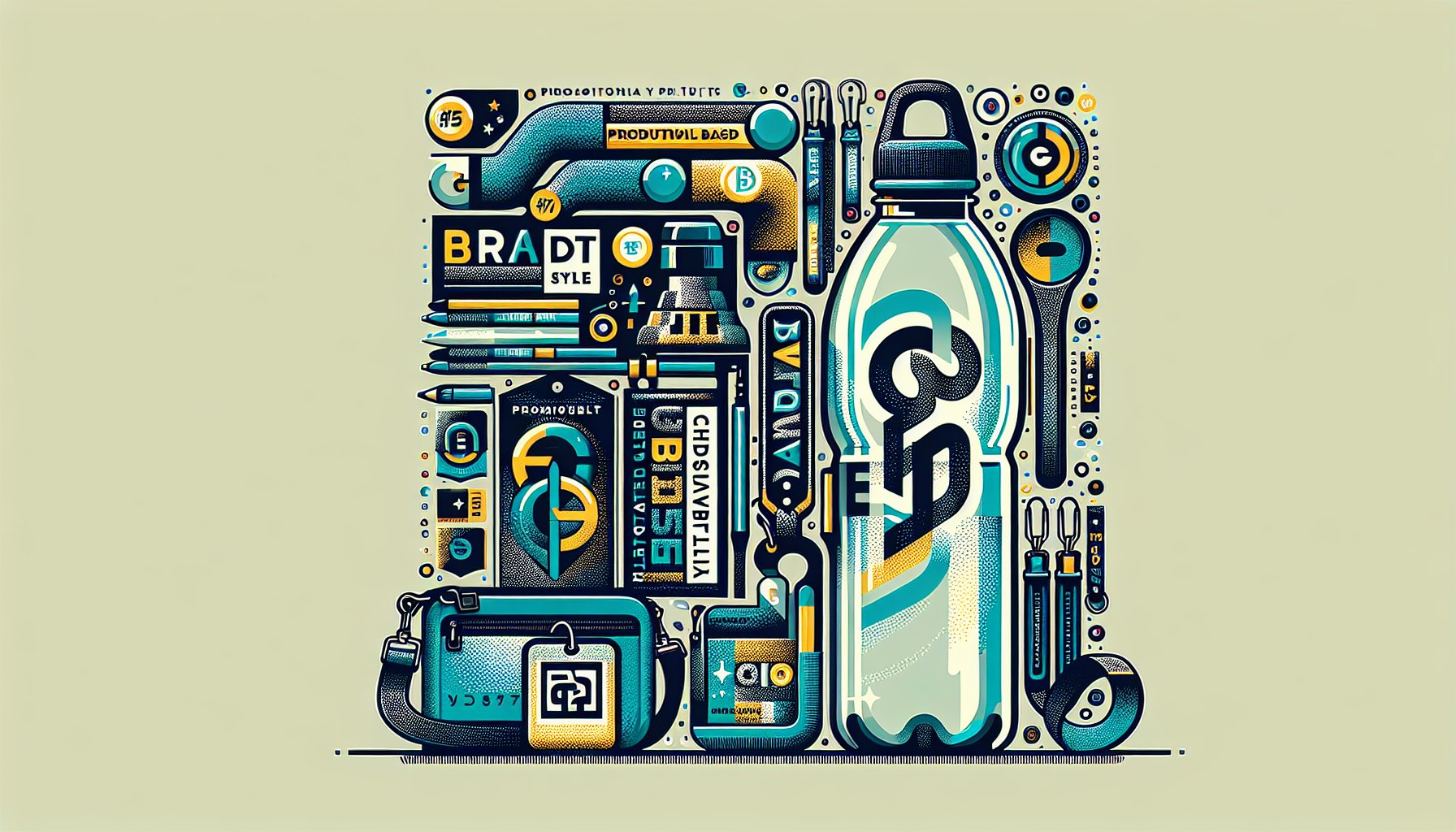 Comparing promotional products: water bottles and lanyards for brand visibility and sustainability at events.