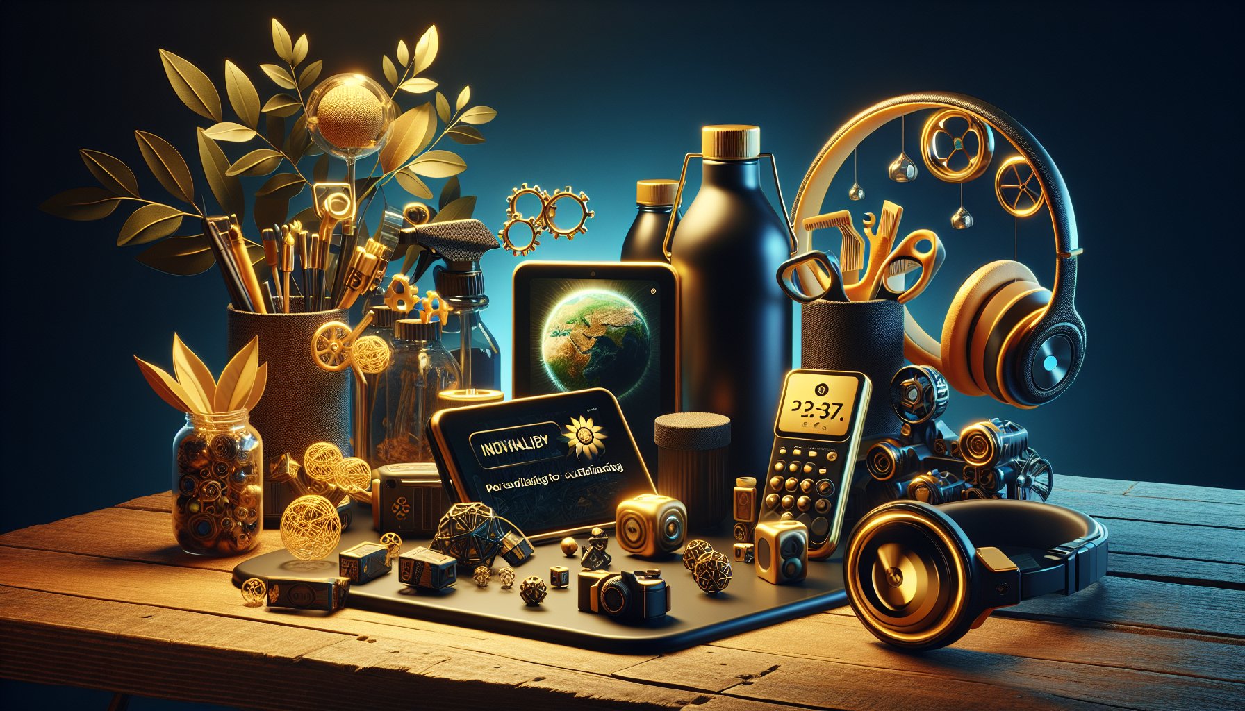 Nine innovative promotional products showcasing eco-friendly innovations and tech-savvy swag for personalized marketing in 2025.