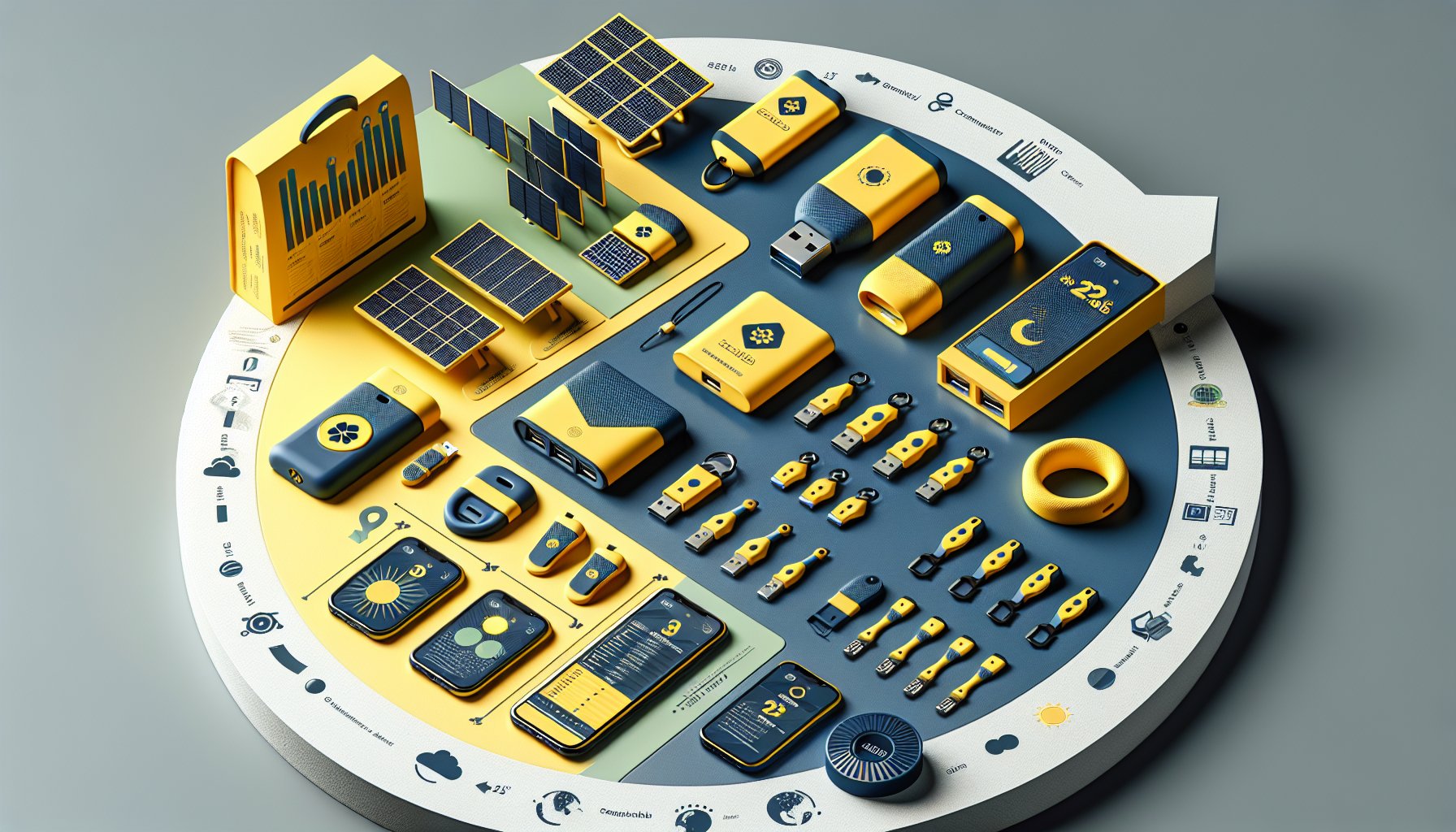 Promotional products in tech: personalized accessories, sustainable options, and data analytics for impactful branding.