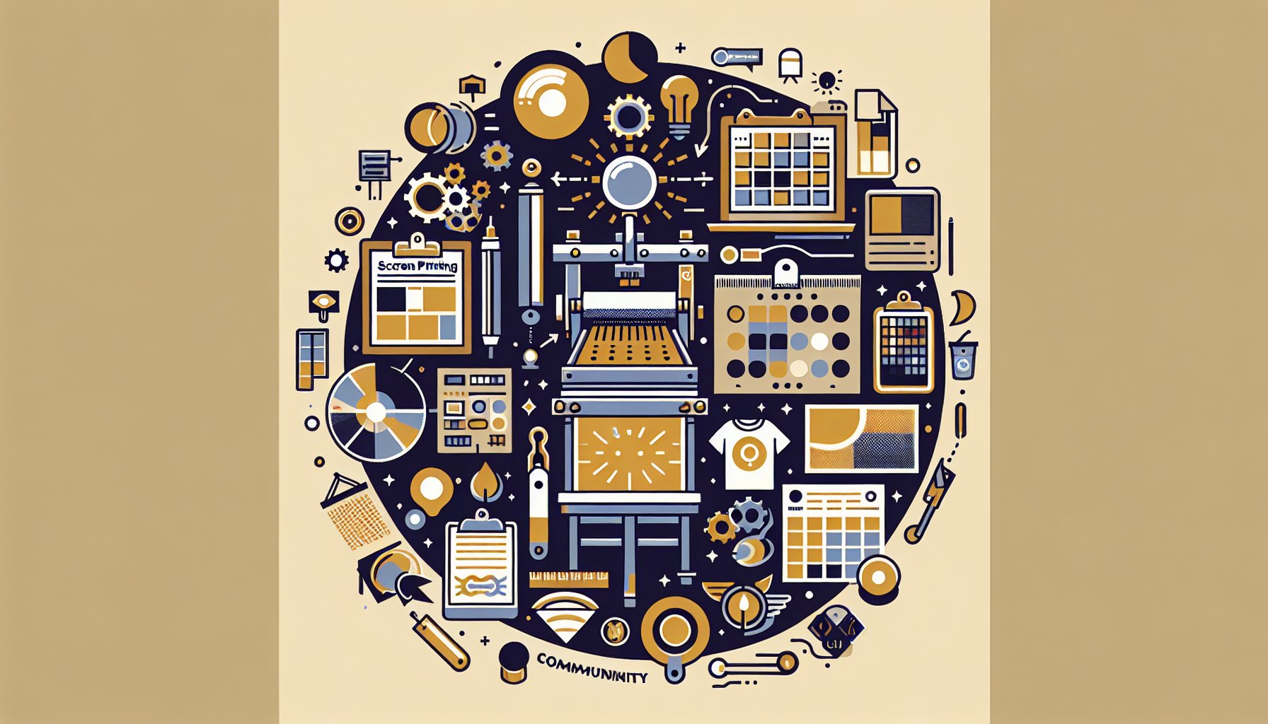 15 essential screen printing tools for enthusiasts, covering color theory, design creation, techniques, and community engagement.