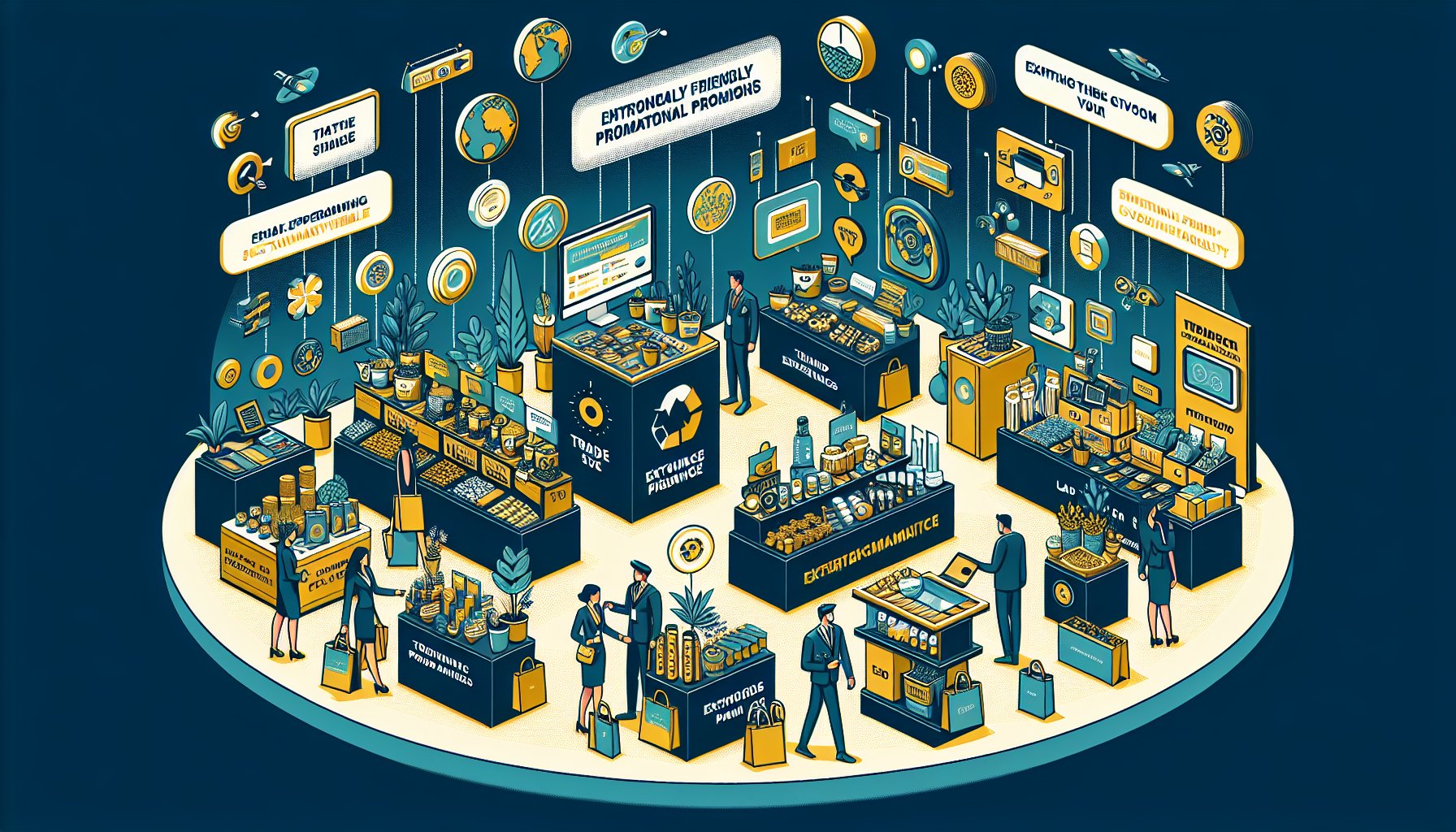 7 unique trade show giveaway ideas featuring sustainable swag, interactive experiences, and personalized eco-friendly promotions.