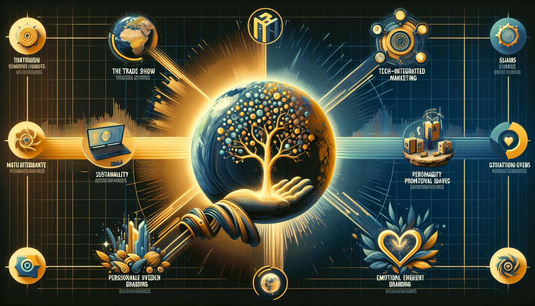 2025 trade show trends: selecting sustainable, tech-integrated, personalized giveaways for emotional branding engagement.