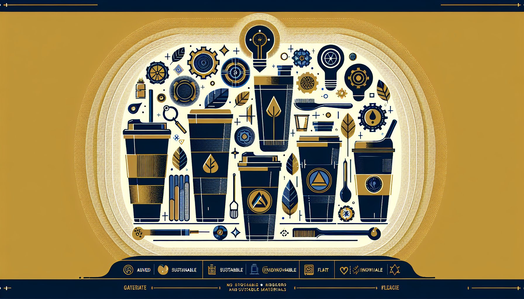 Branded drinkware showcasing innovative, eco-friendly materials for sustainable and smart beverage solutions in 2025.