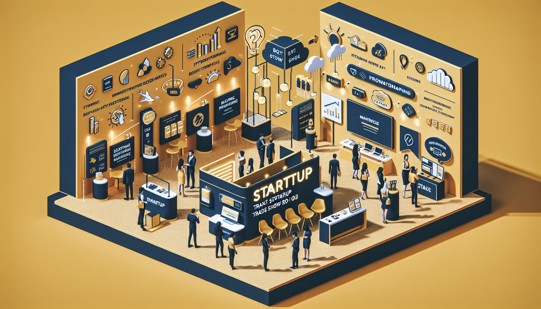 Essential trade show items for startups: booth design, promotional swag, and engagement tools to maximize ROI.