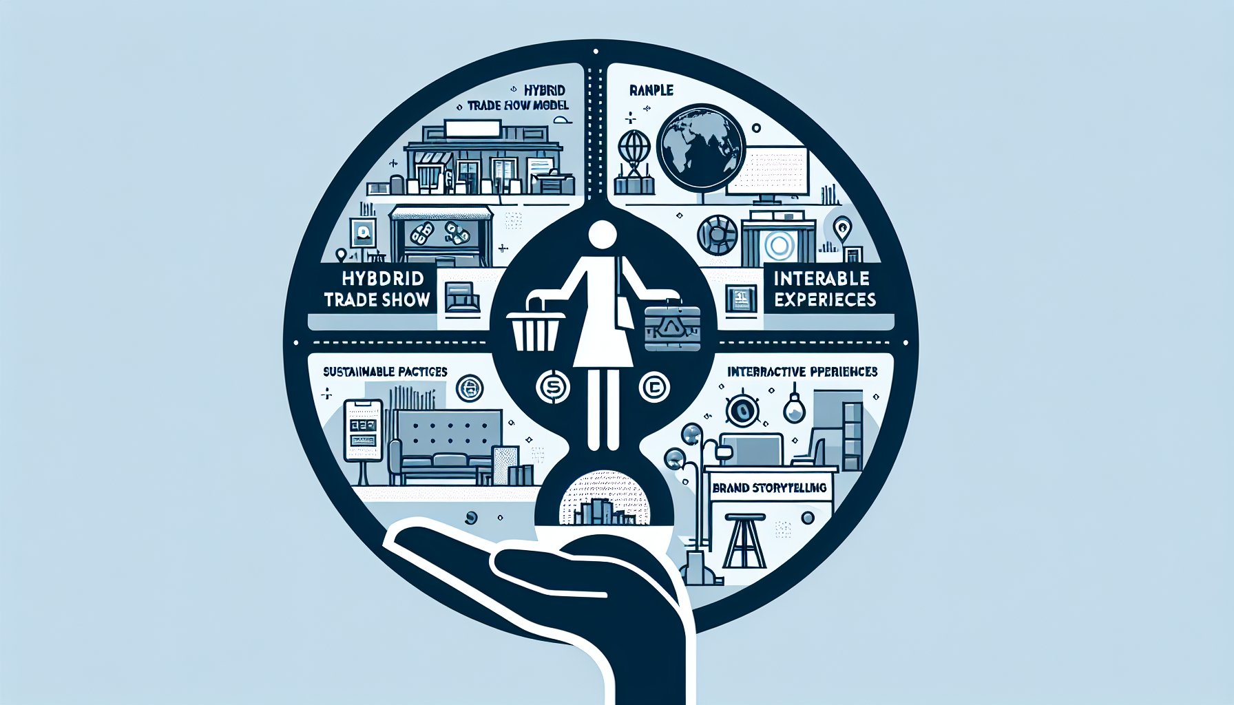 Trade show items for 2025: hybrid models, sustainable practices, and interactive experiences enhance brand storytelling.
