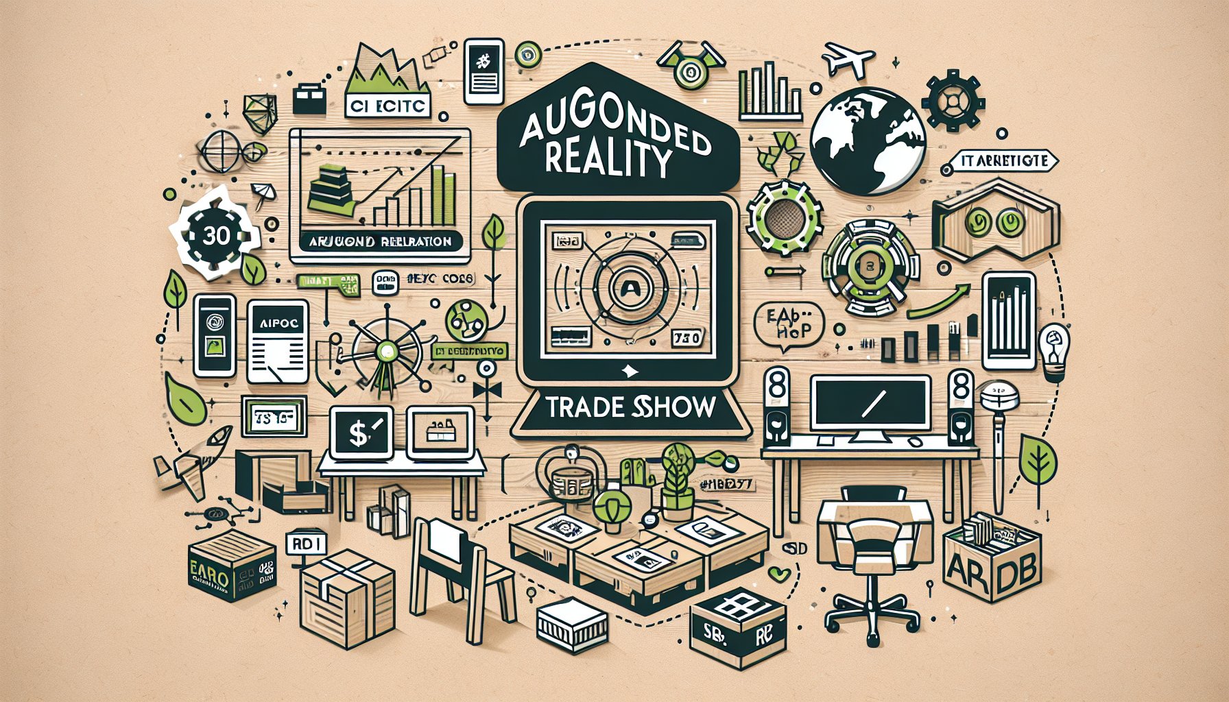 Innovative trade show items for 2025: AR experiences, eco-friendly products, and personalized merchandise trends.