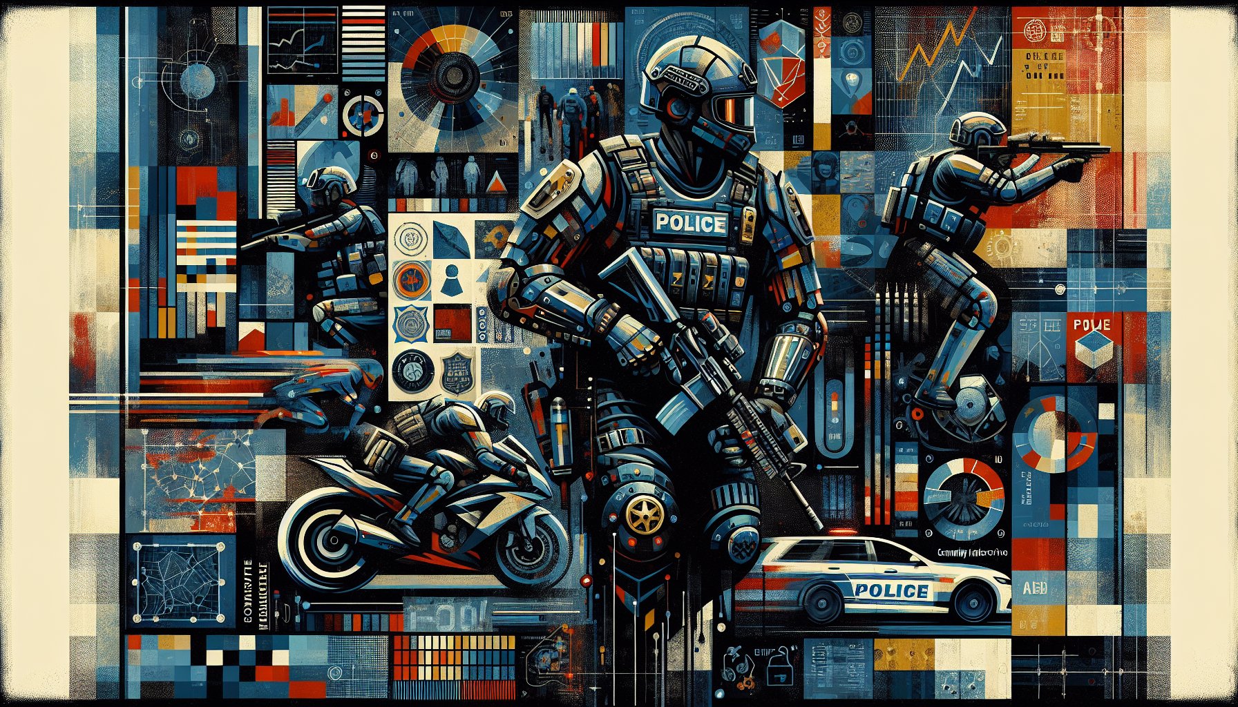 High-performance police equipment featuring Advanced Police Body solutions, Volcanic Bikes, enhancing community-oriented, data-driven policing.