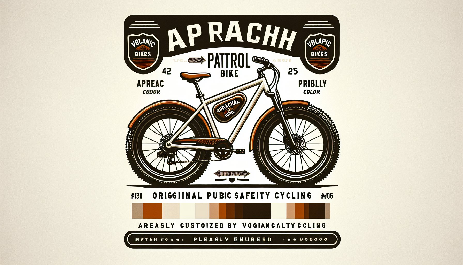 Original Approach Patrol Bike by Volcanic Bikes: a customizable, eco-friendly utility bike for public safety cycling.