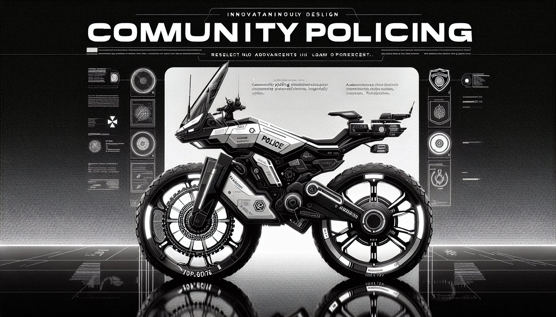 Patrol bike by Volcanic Bikes features ergonomic design for community policing, showcasing law enforcement innovation.