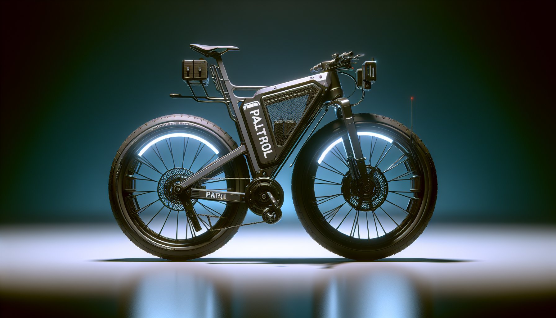 Durable steel frame of the patrol bike, showcasing customizable features and eco-friendly materials for community engagement.