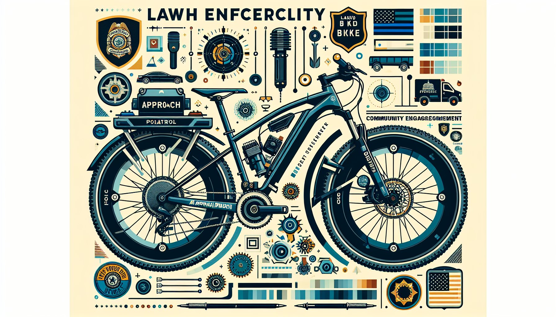 Exploring the Approach Patrol Bicycle: a durable, Bosch mid-drive bike enhancing law enforcement mobility and community engagement.