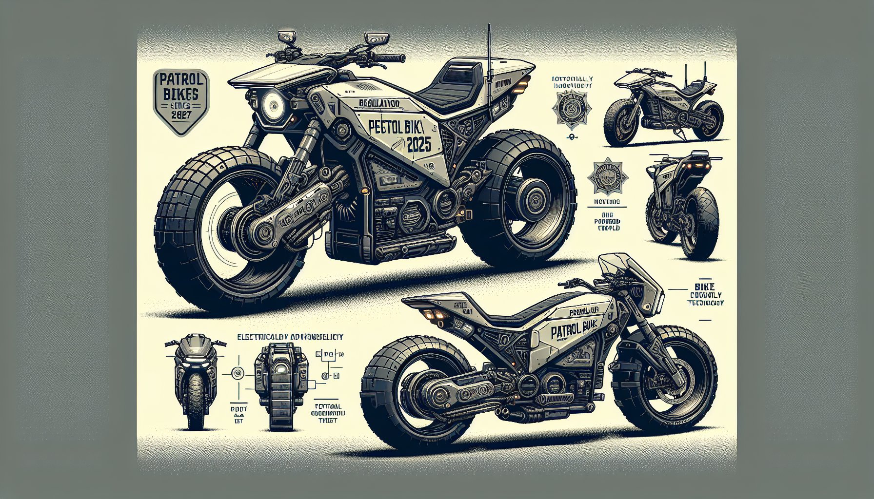 Patrol bikes 2025 comparison: Volcanic Bikes Regulator series explores electric vs. traditional designs for eco-friendly law enforcement.