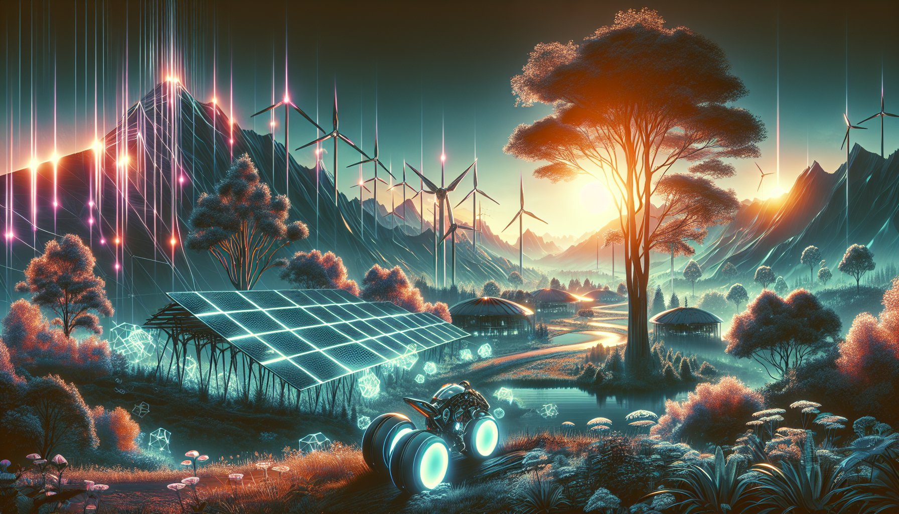 Rangers using patrol bikes for efficient wildlife monitoring and sustainable practices in national parks.