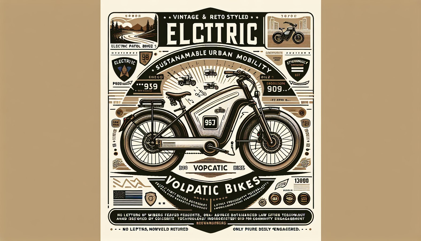 Electric patrol bikes by Volcanic Bikes enhance law enforcement technology and promote sustainable urban mobility and community engagement.